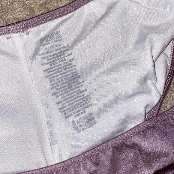 (👙) PINK VICTORIA'S SECRET : Lavender, Mini Bikini Bottoms. (M) - Picture 3 of 5